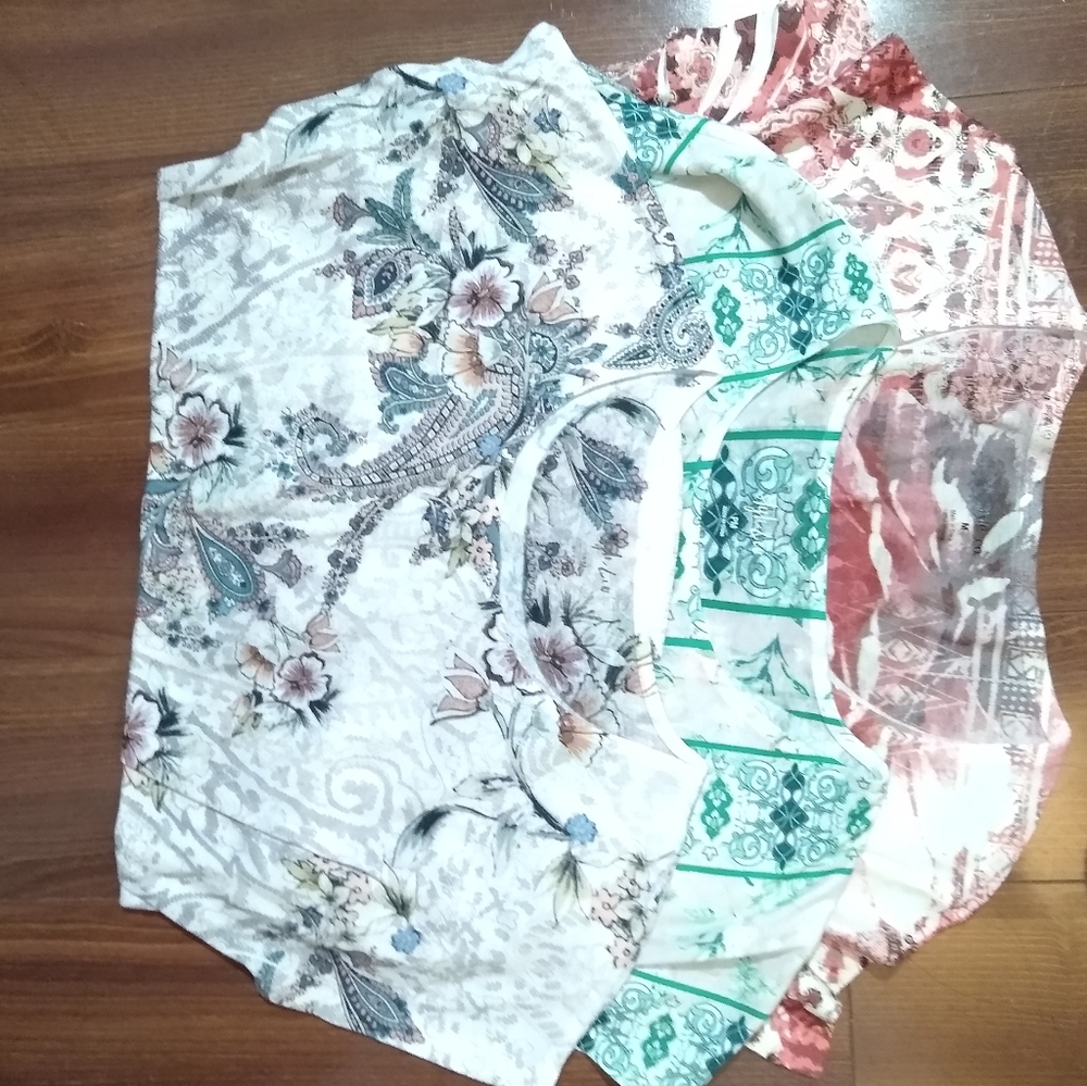3 Style & Co Shirts M